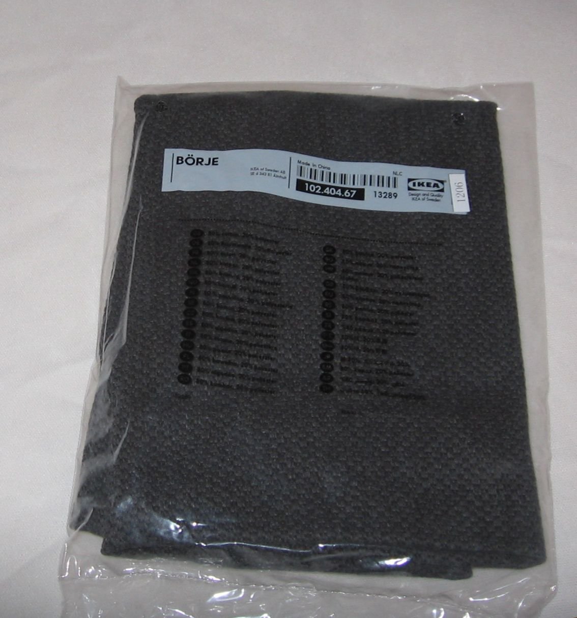 IKEA Borje Dining Chair SLIPCOVER Cover SET of 4 DANSBO DARK GRAY Grey