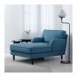 IKEA Stocksund Chaise Longue SLIPCOVER Cover LJUNGEN BLUE Velvet