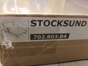 IKEA Stocksund Chaise Longue SLIPCOVER Cover NOLHAGA GRAY-BEIGE Gray Beige Grey