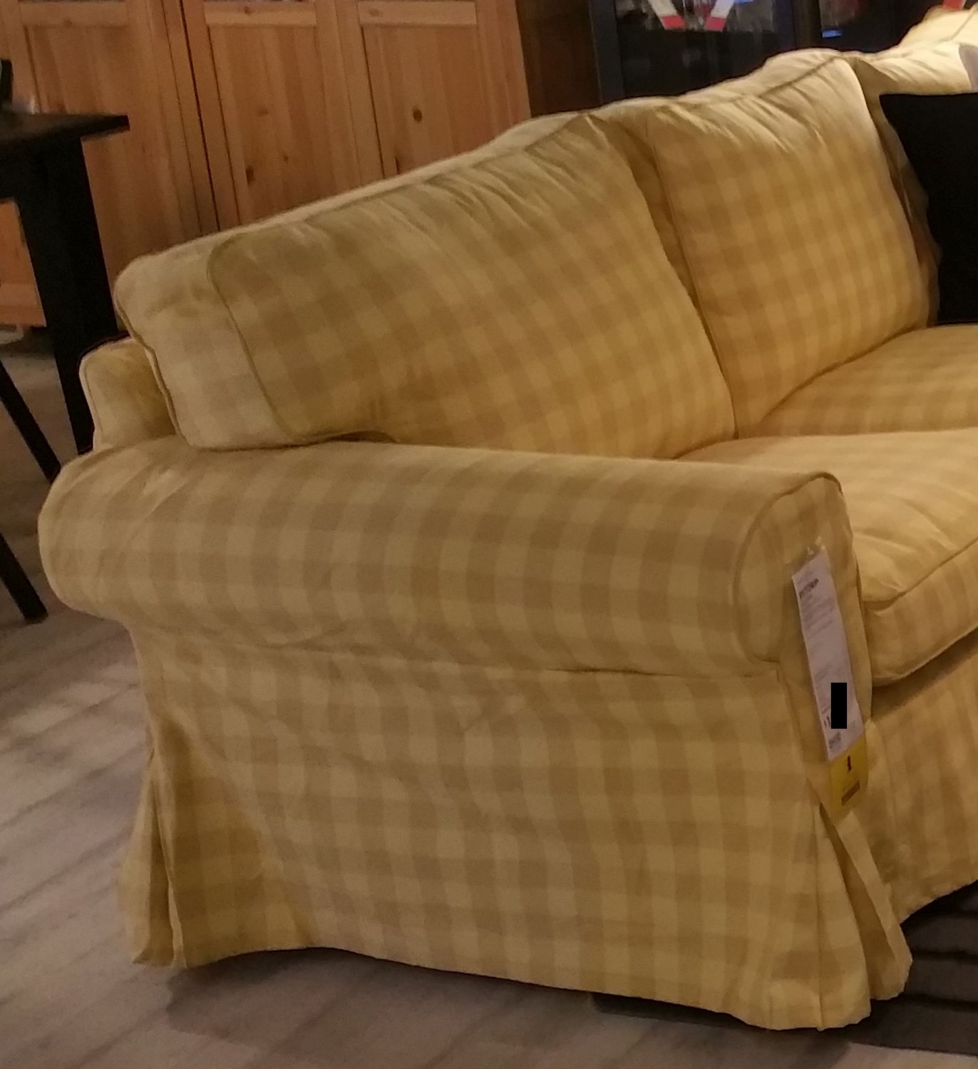 IKEA Ektorp 2+2 Corner Sofa COVER Slipcover SKAFTARP Yellow 4 Seat