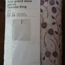 IKEA Majviva KING Duvet COVER and Pillowcases Set WHITE LILAC Purple Floral Rose