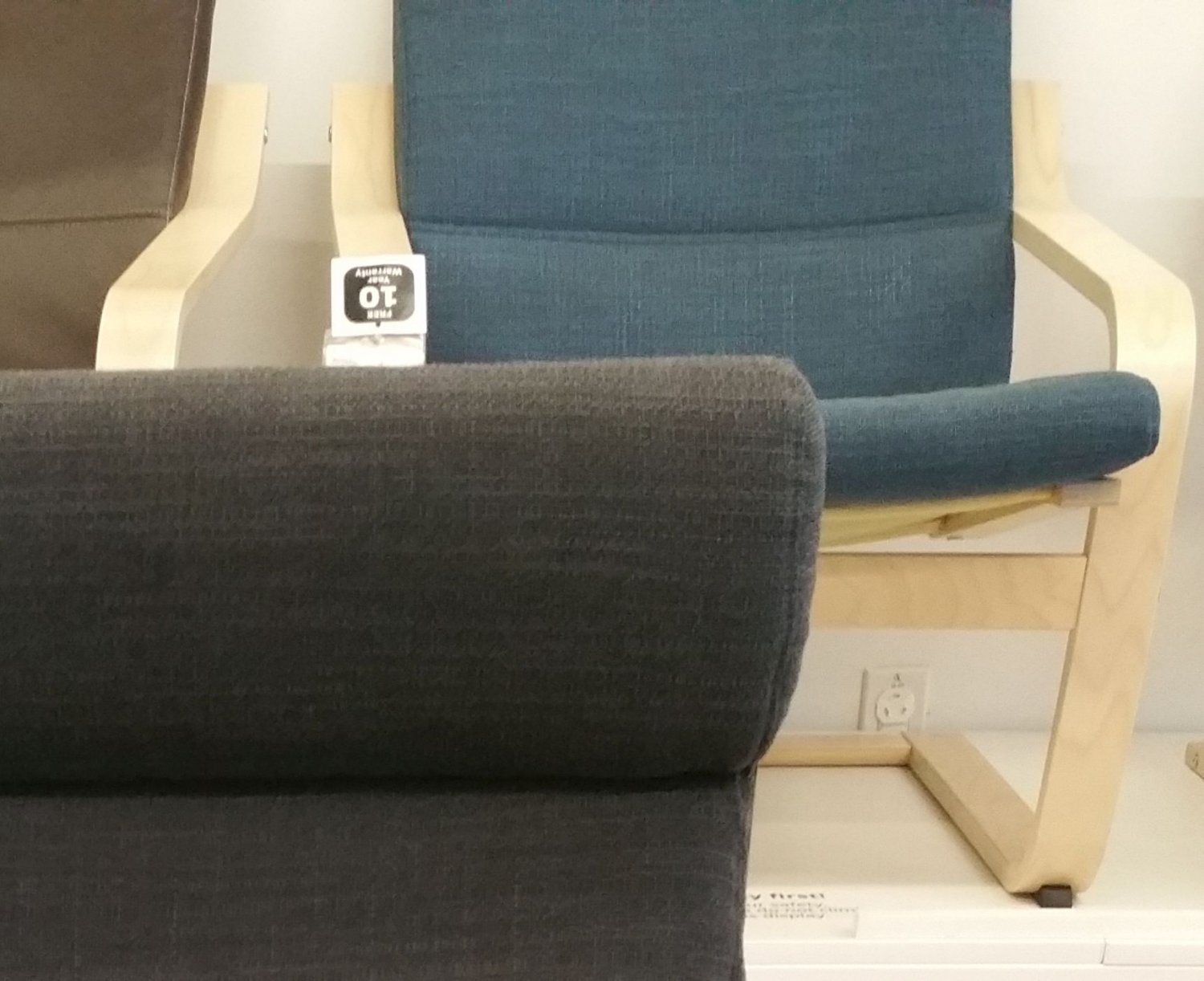 IKEA Poang Armchair CUSHION Hillared Dark Blue POÄNG Cover