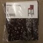 IKEA Henriksdal RYRANE DARK RED Floral Bar Stool SLIPCOVER Barstool COVER 19" 48cm