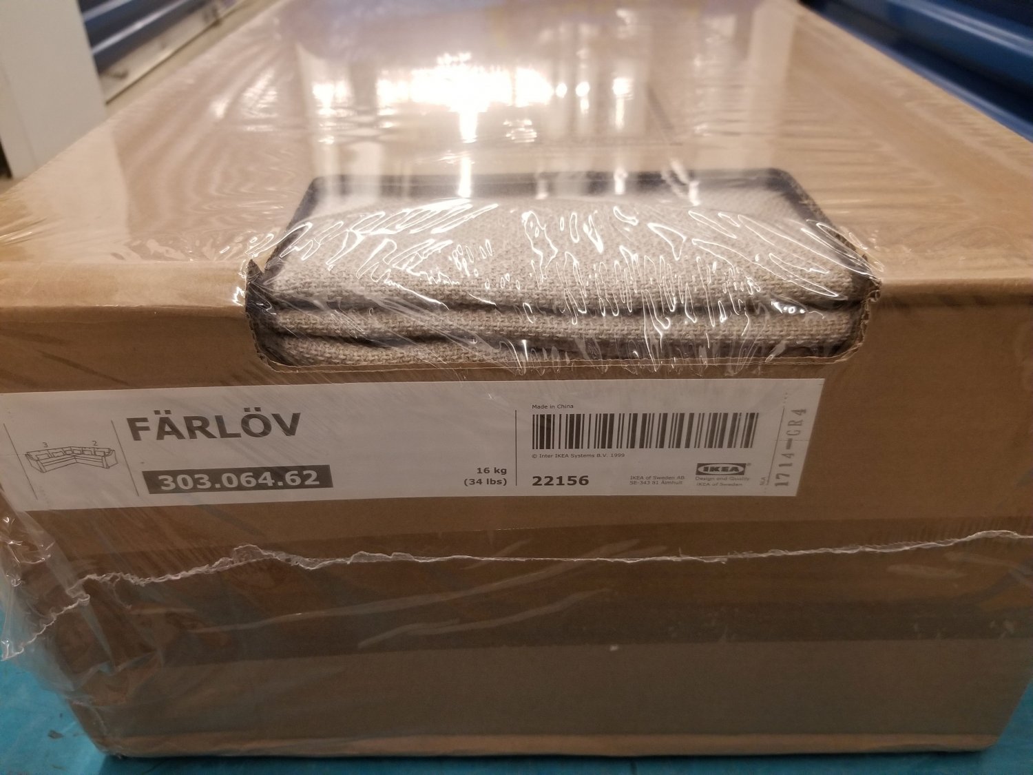 IKEA Farlov 5 Seat Left Sectional Sofa SLIPCOVER 3+2 corner Cover