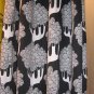 IKEA Kajsamia CURTAINS Drapes 2 Panels BLACK Eyelet Header 98" trees