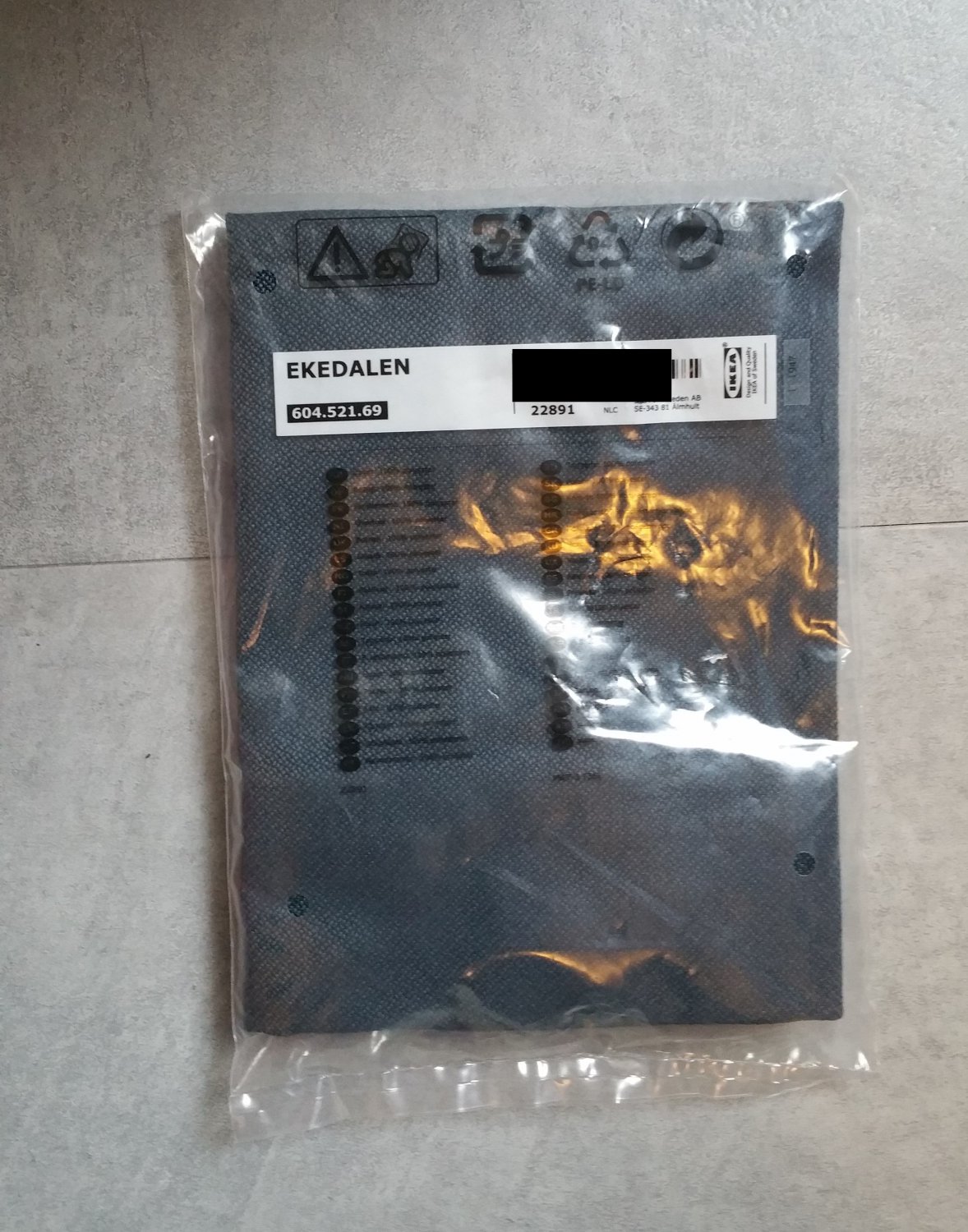 IKEA Ekedalen Dining Chair SLIPCOVER Cover IDEKULLA BLUE