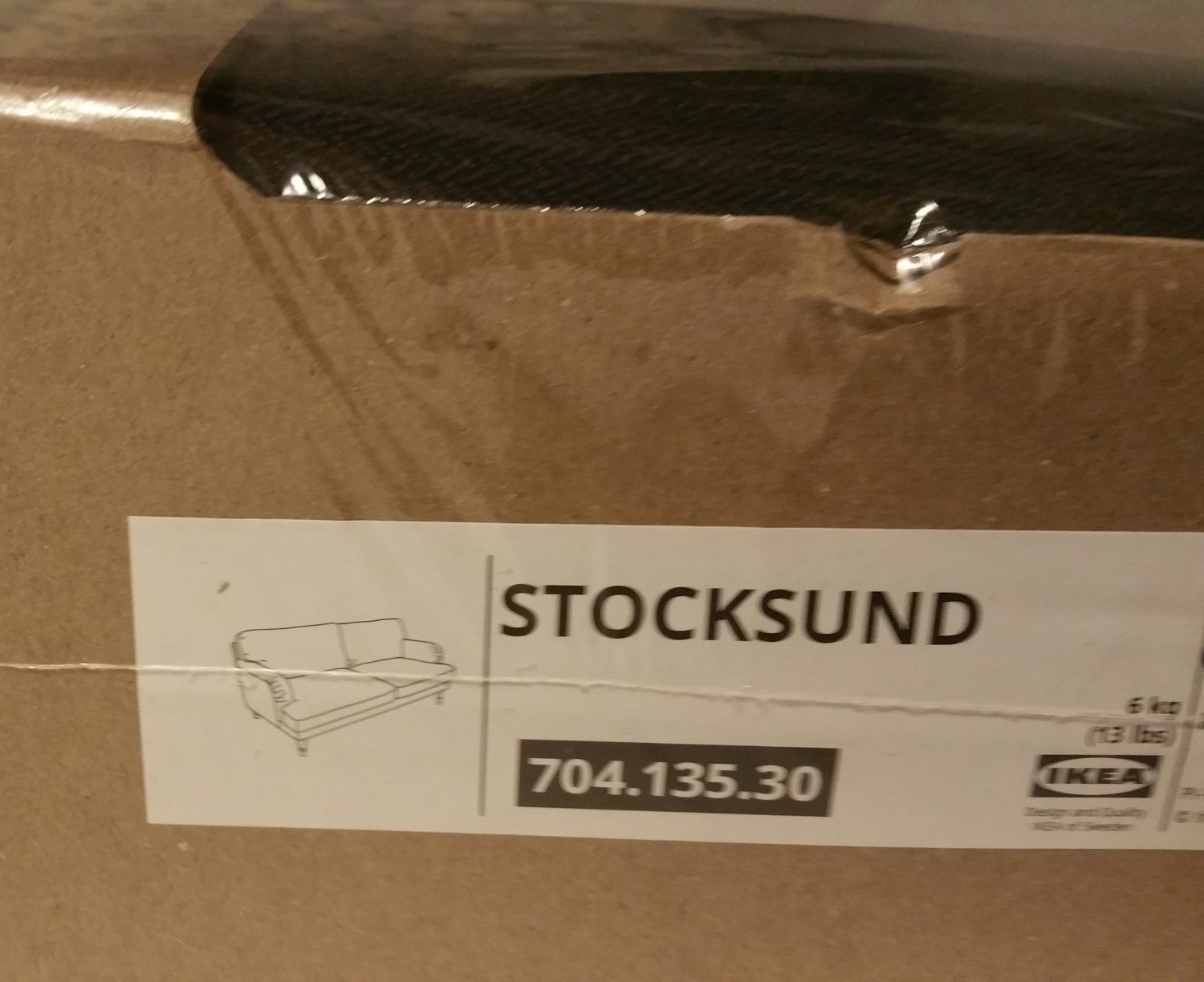 IKEA Stocksund 3 Seat 78" Sofa SLIPCOVER Cover LJUNGEN BLUE Velvet