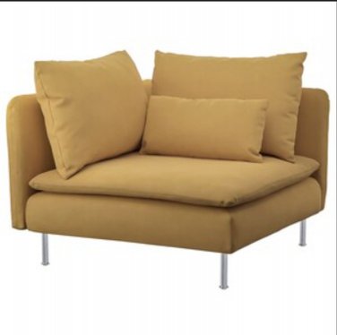 IKEA Soderhamn Corner Section SLIPCOVER Cover SAMSTA DARK YELLOW SÃDERHAMN