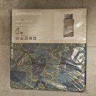 IKEA Andrea Blom Green Blue TWIN Duvet Cover and Pillowcase Set RETRO Filigree