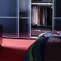 IKEA Andrea Satin Green Purple TWIN Duvet Cover and Pillowcase Set Stripes
