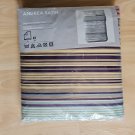 IKEA Andrea Satin Green Gold QUEEN Full Double Duvet Cover and Pillowcases Set Stripes