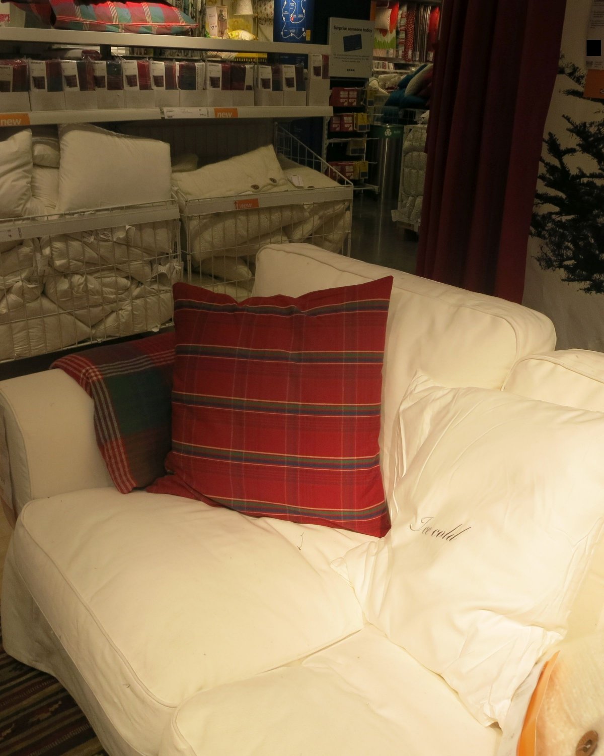 IKEA Ektorp 2+2 Corner Sofa COVER Slipcover BLEKINGE WHITE 4 Seat