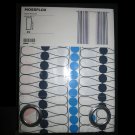 IKEA Mossflox CURTAINS Drapes 2 Panels Blue Pink Green MULTICOLOR Grommet Eyelet Header 98"