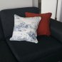 IKEA Emmie Land Cushion Cover Pillow Sham TOILE Blue White