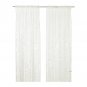 IKEA Borghild CURTAINS Drapes WHITE on WHITE Nature Inspired