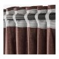 IKEA Ingert CURTAINS Drapes 2 Panels BROWN w tie-backs 118" Heavy Textured Cotton Linen