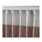 IKEA Ingert CURTAINS Drapes 2 Panels BROWN w tie-backs 118" Heavy Textured Cotton Linen