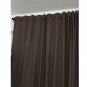 IKEA Ingert CURTAINS Drapes 2 Panels BROWN w tie-backs 118" Heavy Textured Cotton Linen