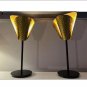 IKEA Karismatisk Zandra Rhodes Lampshade Gold Lamp Shade Ltd Edition Tulip Lily trumpet shape