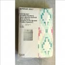 IKEA Sommar 2017  Full QUEEN Duvet COVER Pillowcases Set PINK Green Yellow