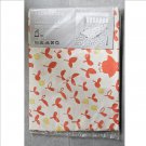 IKEA Vilda Uggla Orange Owl CRIB Duvet COVER Pillowcase SET Nursery Bedding