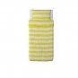 IKEA Varmt Rand TWIN Single Duvet COVER and Pillowcase Set YELLOW White Cabana Stripes