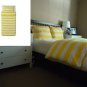 IKEA Varmt Rand TWIN Single Duvet COVER and Pillowcase Set YELLOW White Cabana Stripes