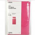 IKEA Dvala TWIN Single Duvet COVER Pillowcase Set PINK Solid Two Tone