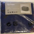 IKEA Klippan  Footstool SLIPCOVER Pouffe Cover HAGEBY BLUE Print