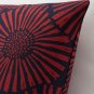 IKEA Stjarntulpan PILLOW SHAM Cushion Cover Dark BLUE Red Floral