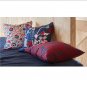 IKEA Stjarntulpan PILLOW SHAM Cushion Cover Dark BLUE Red Floral