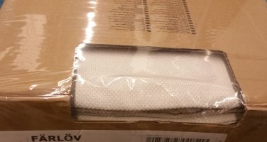 IKEA Farlov Footstool SLIPCOVER Ottoman Cover Flodafors White F&Atilde;�RL&Atilde;�V Flodaflors