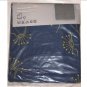 IKEA Beata Blom Blue Chartreuse KING Duvet COVER and Pillowcases Set RETRO Floral