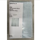 IKEA Bergpalm KING Duvet COVER and Pillowcases Set STRIPES Green White Yarn Dyed