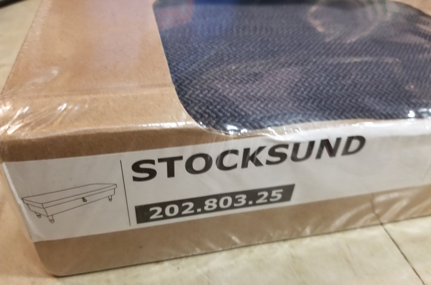 IKEA Stocksund Bench SLIPCOVER Cover NOLHAGA DARK GRAY Grey