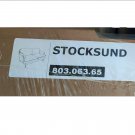 IKEA Stocksund 2 Seat Sofa SLIPCOVER Loveseat Cover HOVSTEN Gray Floral Watercolour Effect Grey 61in