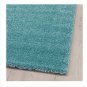 IKEA Langsted RUG Area Throw Mat LOW PILE Blue Green Turquoise