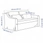 IKEA Farlov 2 Seat Sofa SLIPCOVER Loveseat Cover Flodafors Gray F&Atilde;�RL&Atilde;�V 70"  178cm wide grey
