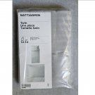 IKEA Nattjasmin TWIN Duvet COVER and Pillowcase Set LIGHT GRAY Sateen Woven silver grey tone on tone