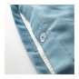 IKEA Nattjasmin TWIN Duvet COVER and Pillowcase Set BLUE Sateen Woven tone on tone stripe