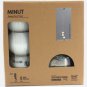 IKEA Minut 3 Light PENDANT LAMP Glass NICKEL Steel Sara Fager Modern