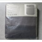 IKEA Malou Gray Duvet COVER Pillowcases Set KING Yarn Dyed Soft Black