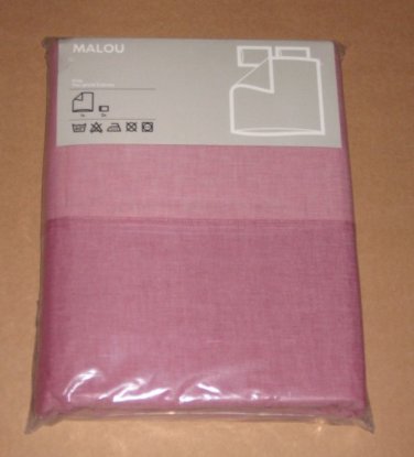 IKEA Malou LIGHT PINK Duvet Cover and Pillowcases Set KING Yarn Dyed Soft