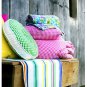 IKEA Barbro Fleece Throw BLANKET Afghan BRIGHT YELLOW Soft