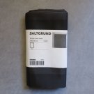 IKEA Saltgrund Fabric SHOWER Curtain STRIPES Black Dark Gray Tone on Tone Bathroom Modern