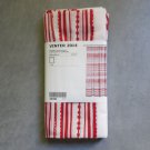 IKEA Vinter 2014 Fabric SHOWER Curtain RED WHITE Stripe Nordic XMAS