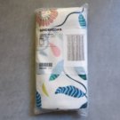 IKEA Sandbredan Leaf Floral FABRIC SHOWER CURTAIN Multicolor Water Repellant
