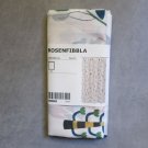 IKEA Rosenfibbla FABRIC SHOWER CURTAIN Multicolor White Floral Tolle Scandinavian Pattern