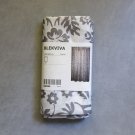IKEA Blekviva SHOWER CURTAIN Gray White Floral FABRIC