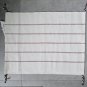 IKEA Vinterfest PLACEMAT SET of 4 White with Red Blue embroidered stripes tassels